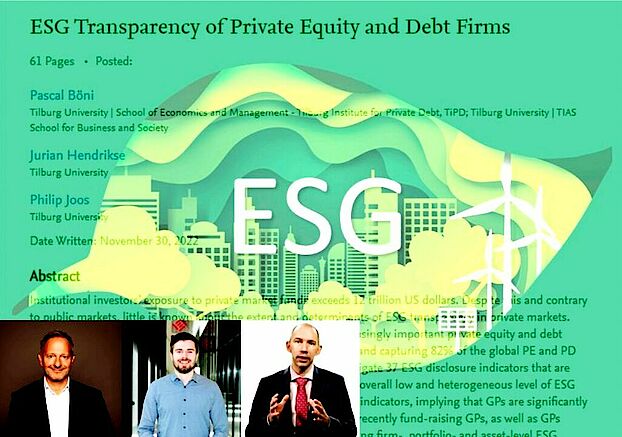 ESG Transparency of Private Equity and Debt Firms