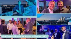 MBA Finance Networking on a Beautiful Rooftop Evening in Basel