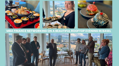 MBA Finance Networking on a Beautiful Rooftop Evening in Basel