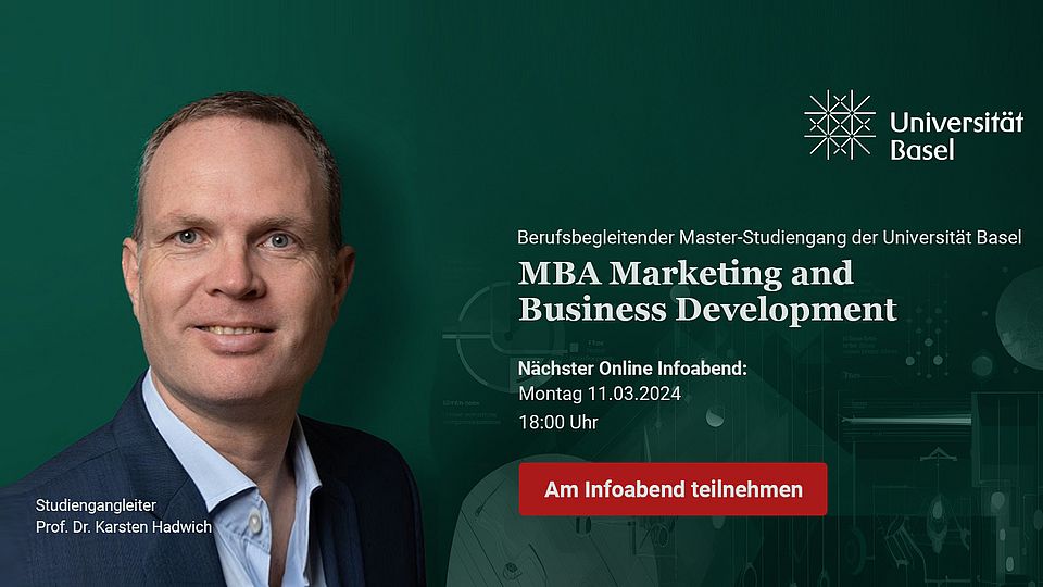 Digitaler Infoabend des MBA Marketing and Business Development