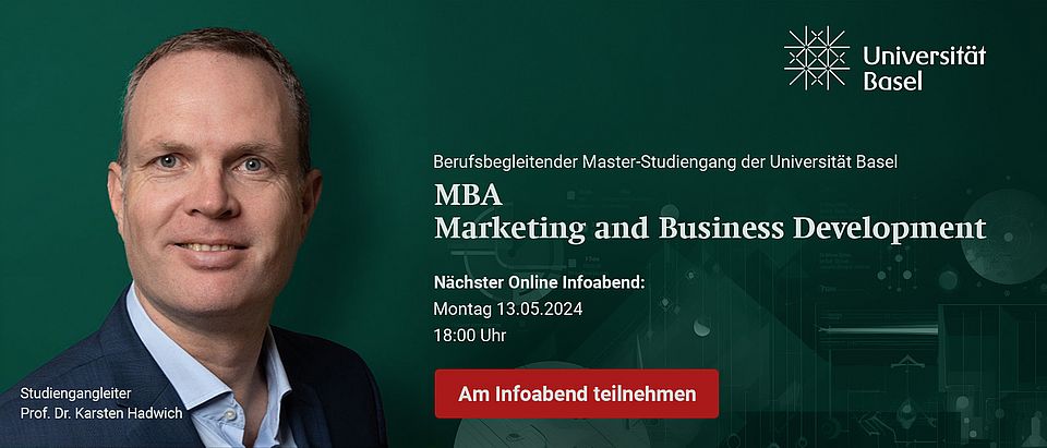 Digitaler Infoabend des MBA Marketing